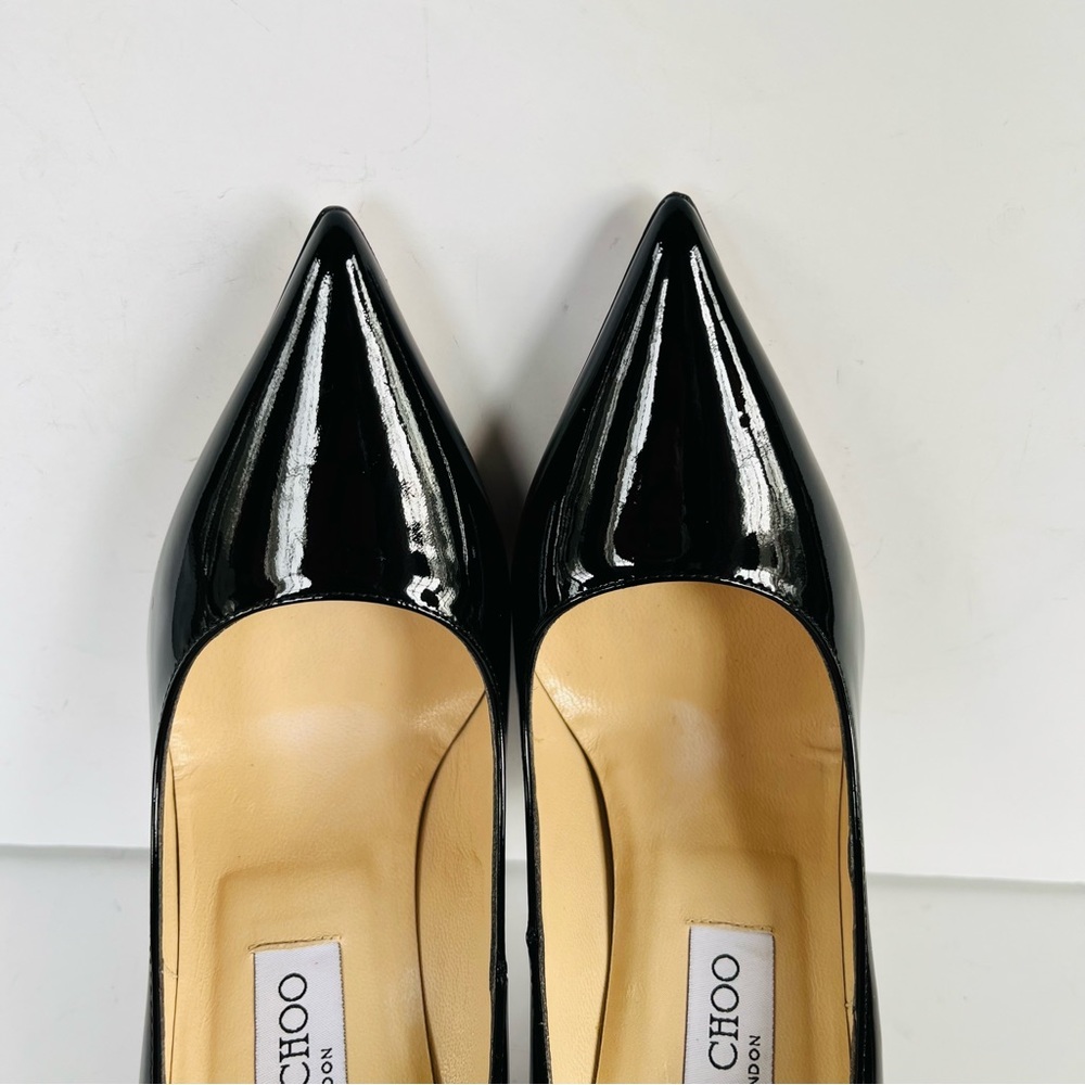 Jimmy Choo black patent leather Anouk heels 37.5 - Picture 11 of 16